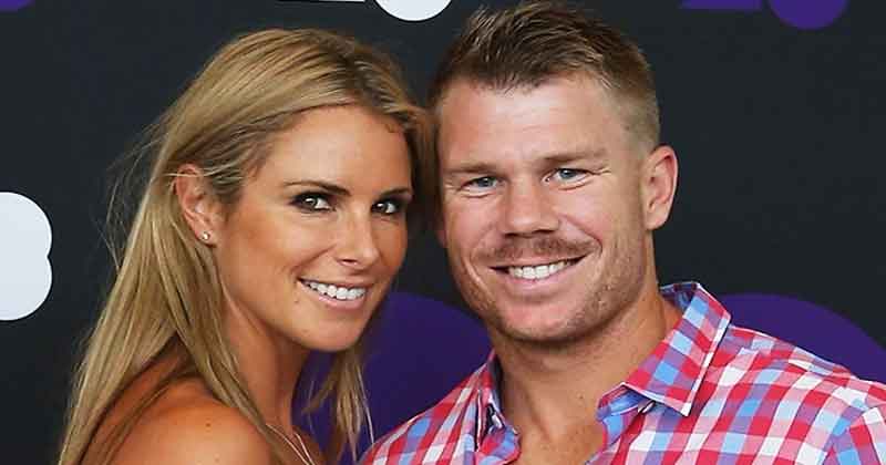 David Warner with his Wife
