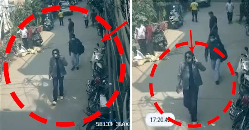 Amrit Pal Singh walks in the market of Delhi; Detected on CCTV